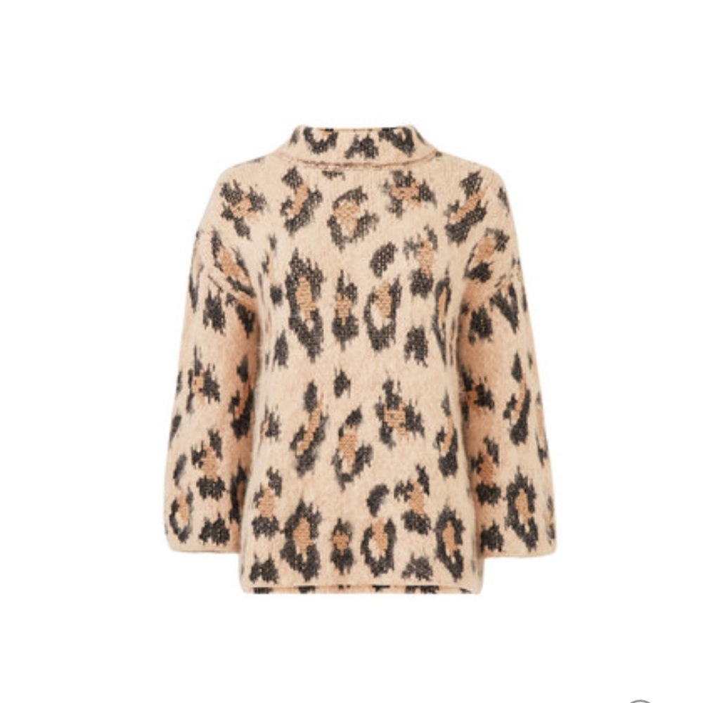 Kate Spade- chunky leopard sweater. New w/tags